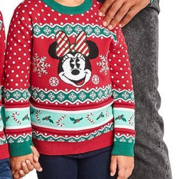 Disney Minnie Mouse Holiday christmas Baby Sweater - Picture 1 of 5